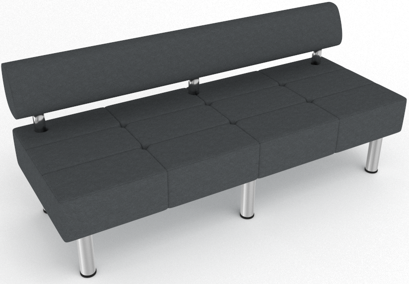 Диван офісний MINIMALIST Tetrix LX 2233 графіт